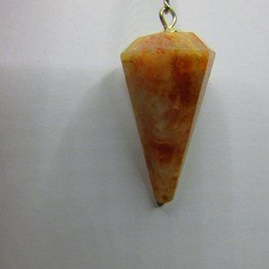 Sunstone Gemstone Dowsing Pendulum Meditation Tool